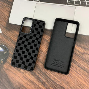 Black Leather Hard Case For Poco