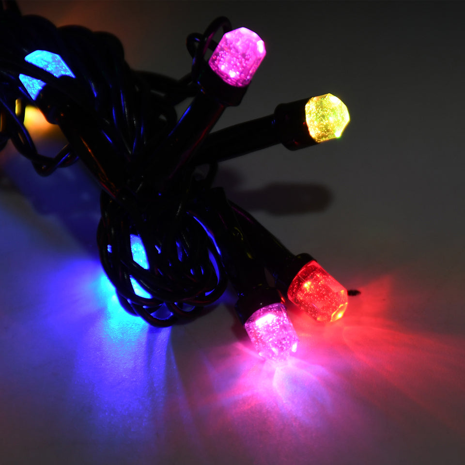 8328 3mtr Home Decoration Diwali  Wedding Led Christmas String Light Indoor And Outdoor Light Festival Decoration Led String Light Multi-color Light 8mm (15l 3 Mtr)