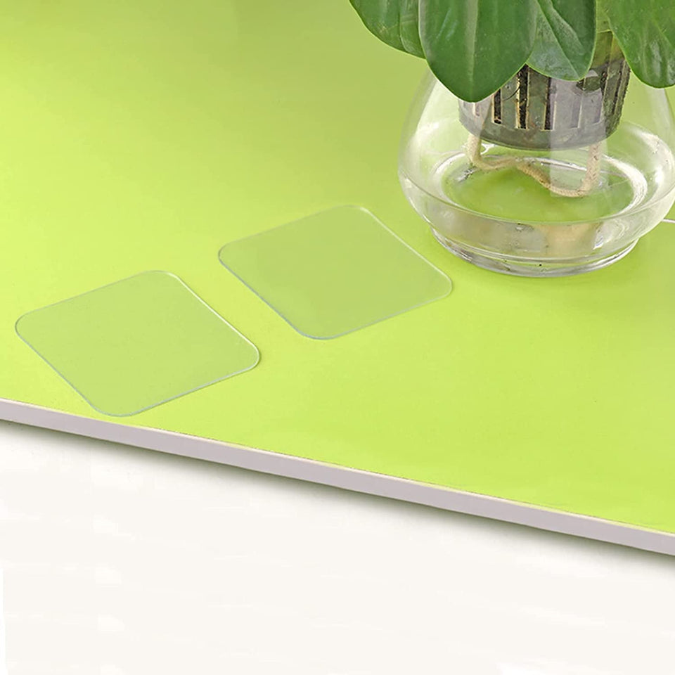 1765 New Double Side Tape Sticker Strong Waterproof Wall Indoor Nano Adhesive No Trace Gel Clear Industrial Multipurpose Removable Use For Bedroom Home Kitchen Hotel (0.8mmx1pc)