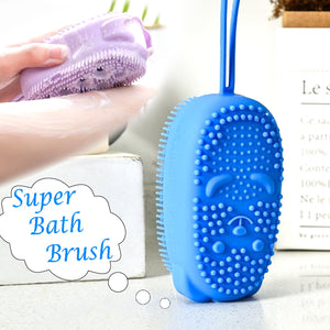 1448 Silicone Bubble Bath Spa Super Soft Body Scrubbing Brush