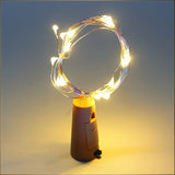 Wine Bottle Cork String Light  Multi Led  2m Cable Length Copper Wire Battery Operated Warm White  1 Pc)