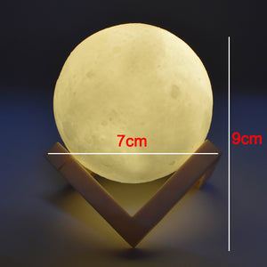 6031 3d Power Moon Lamp With Touch Control Adjust Brightness
