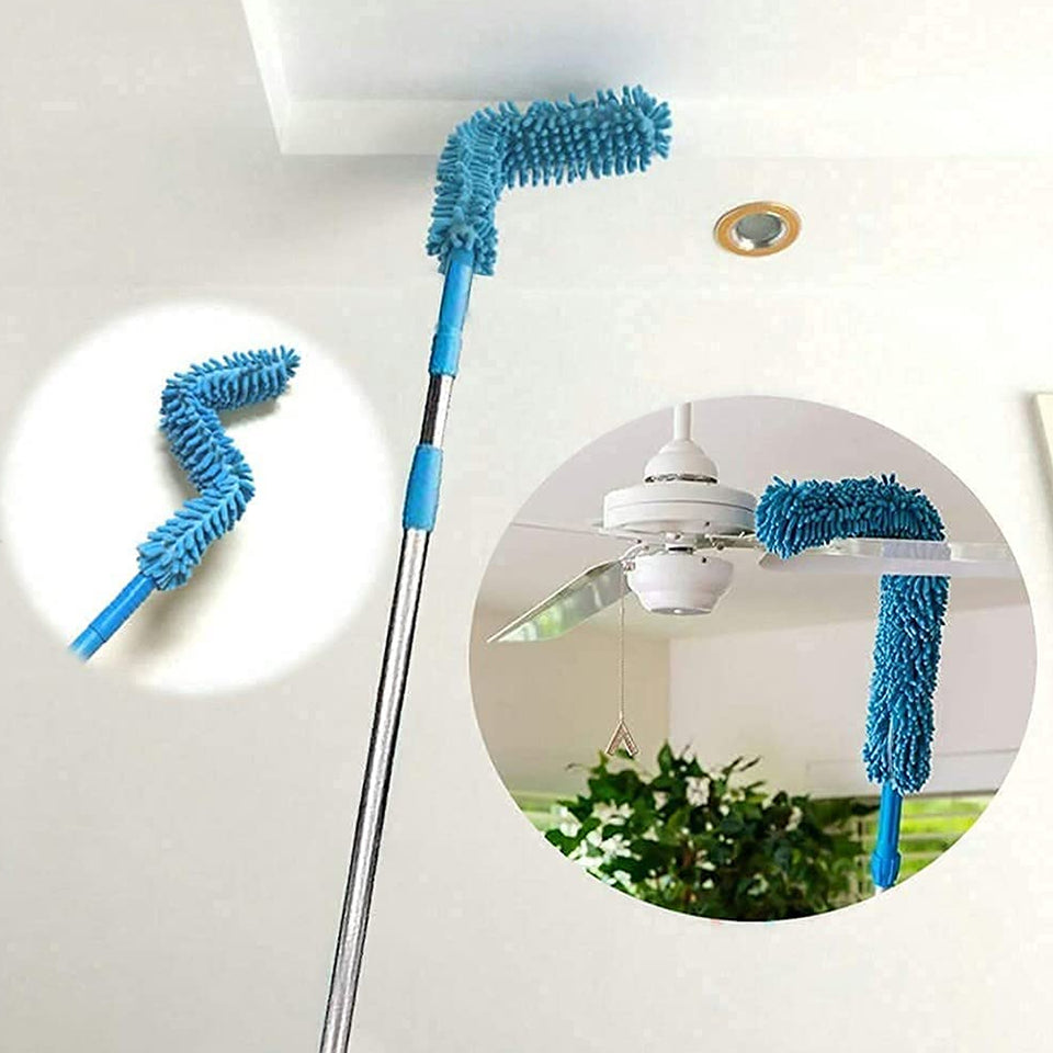 12728 Long Handle Dust Cleaning Brush Adjustable Microfiber Dust Brush Foldable Home Appliances Ceiling Cleaner Latest Home Improvement Products