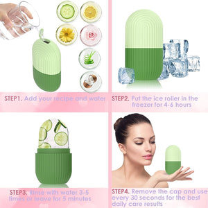 1224a Beauty Ice Roller For Face  Eye Reusable Face Rollers Facial Roller Box