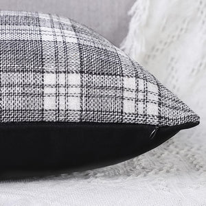 Pillow Covers Cushion Cases Soft Leather And Cotton (23  22 Inch  1 Pair  2 Pc)