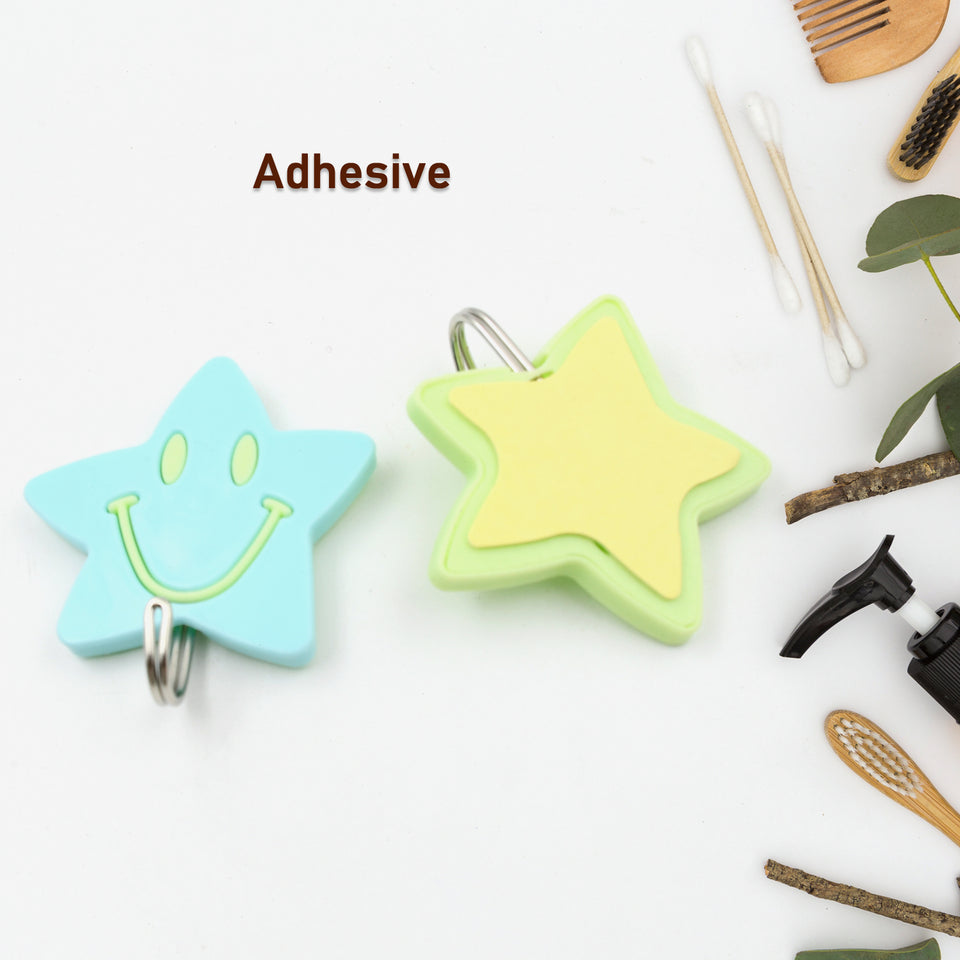 Multipurpose Strong Hook Self-adhesive Hooks For Wall Heavy Plastic Hook Sticky Hook Household For Home Decorative Hooks Bathroom  All Type Wall Use Hook Suitable For Bathroom Kitchen Office ( 3 Pc Set)