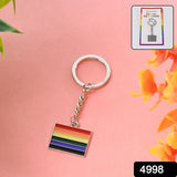 Rainbow Design Metal Keyring Key Chain (1 Pc)