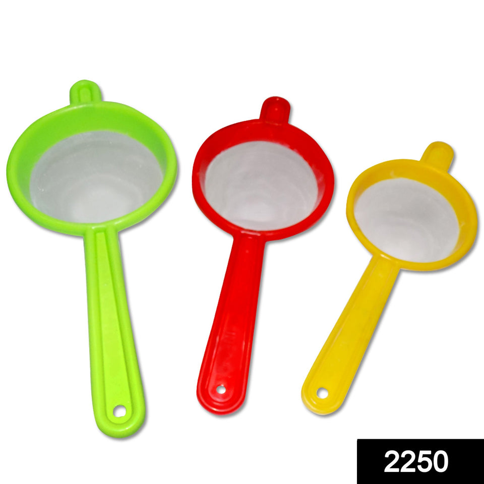 2250 Plastic Multipurpose Tea And Coffee Strainer (Pack Of 3)