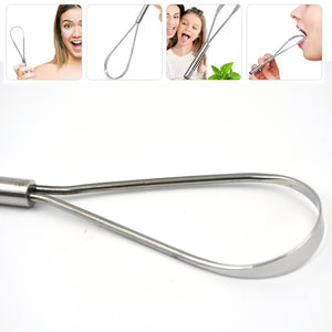 Steel Tongue Cleaner Tongue Scraper (1 Pc)