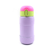 Duckstainless Steel Water Bottle For Kids Adults Steel Flask Metal Thermos Spill Proof Cap Closure Bpa Free For School Home Office Drinkware 400 Ml