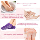 0520 Gel Socks Soft Socks For Repairing And Softening Dry Cracked Feet Skins Comfortable Socks (1 Pair)