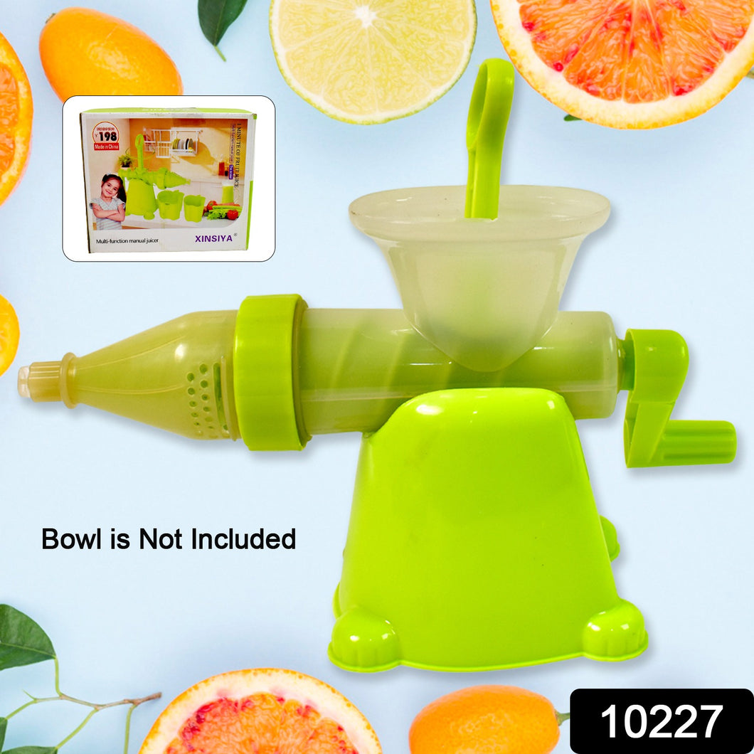 Manual Juicer Modern Plastic Fruit And Vegetable Juicer (1 Pc  Bowl Not Included)