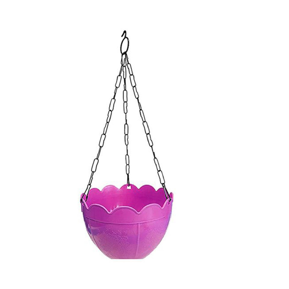 3851 Flower Pot Plant With Hanging Chain For Houseplants Garden Balcony Decoration