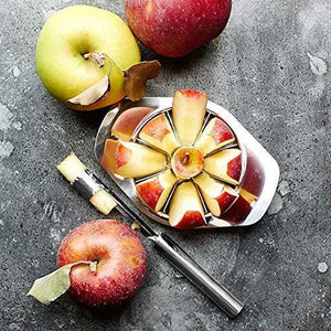 2140 Stainless Steel Apple Cutterslicer With 8 Blades And Handle