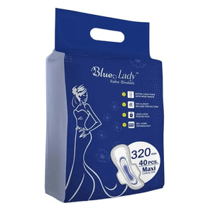 Blue Lady Extra Long Pads With Wides Wings Sanitary Pads  320 Mm 40-pack