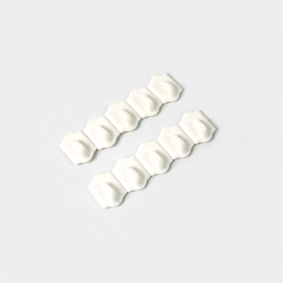 Small Adhesive Hooks For Wall Hanging Adhesive Hooks (10 Pcs Set)