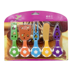 Football Soccer Cheese Knife Set (5 Pcs Set)