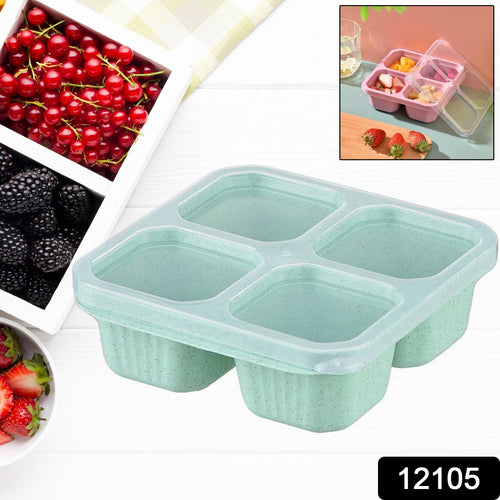 4 Compartment Food Storage Containers (1 Pc)