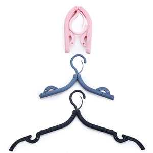 1432 Portable  Foldable Multicolor Plastic Hangers (1pc)