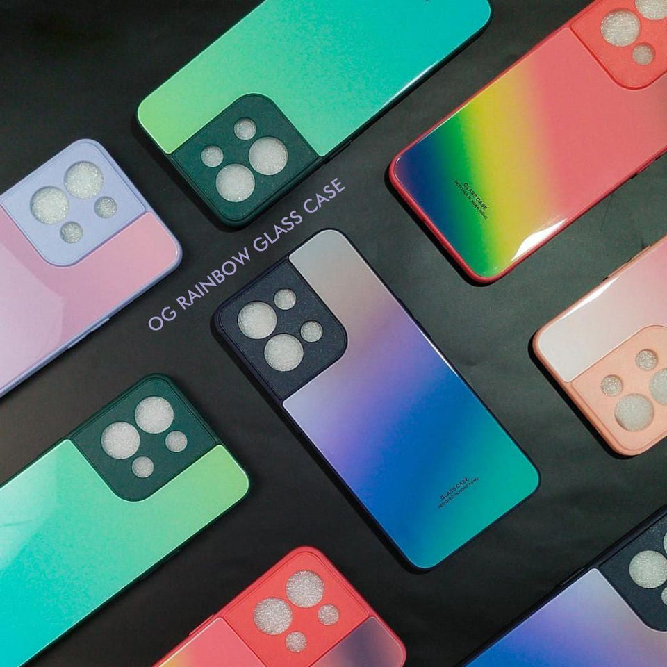 Rainbow Glass Hard Case For Oppo