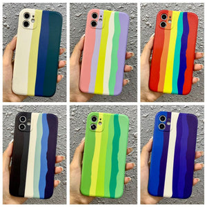 Rainbow Soft Print Case For Realme