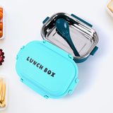 Insulated Testy Stainless Steel Leakproof Lunch Box With Spoon (1 Set)