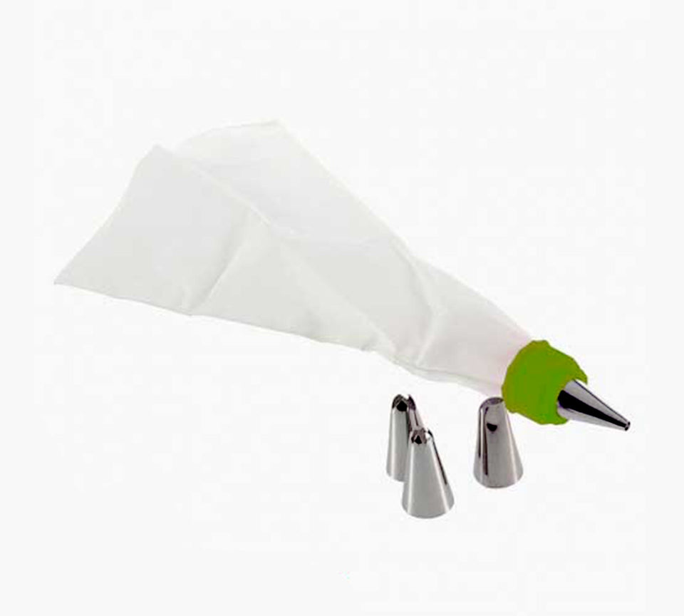 0805 Cake Decorating Nozzle With Piping Bag Stainless Steel Piping Cream Frosting Nozzles