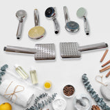 Plastic High Pressure Handheld Shower Head (1 Pc  Mix Design  Size)