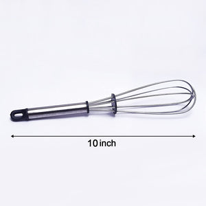 2571 Stainless Steel Wire Whiskballoon Whiskegg Frother Milk  Egg Beater (10 Inch)