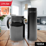 Thermal Coffee Carafe Tea Pot  Water Bottles With Led Display (Bottle 500 Ml  Pot 1000 Ml  2 Pc)