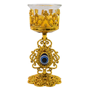 Flower Diwali Candle Holder With Plastic Stand (1 Set)