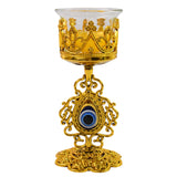 Flower Diwali Candle Holder With Plastic Stand (1 Set)
