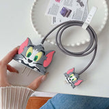 Cartoon Character Silicon Charger Case Cover For Ip 18-20w (Mix Design  1 Pc)