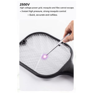 1747 Mosquito Killer Racket  Rechargeable Automatic Electric Fly Swatter  Mosquito Zapper Racket With Uv Light Lamp  Mosquito Swatter With Usb Charging Base  Electric Insect Killer Racket Machine Bat