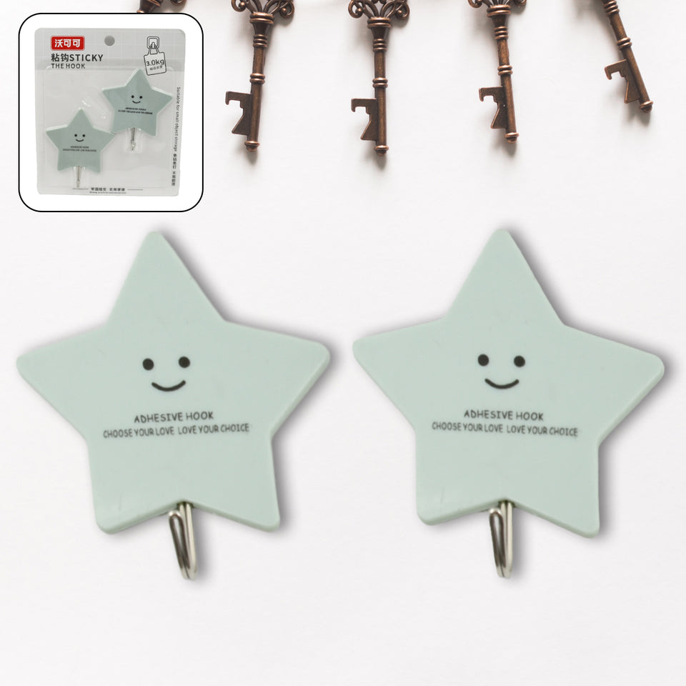 4008 Multipurpose Strong Hook Self-adhesive Hooks For Wall Heavy Plastic Hook Sticky Hook Household For Home  Decorative Hooks Bathroom  All Type Wall Use Hook  Suitable For Bathroom Kitchen Office