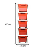 4784 Multi-purpose Anti-slip 5 Layer Modular Drawer Storage System