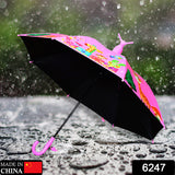 6247 Umbrella With Handle And Lightweight Safety Round Plastic Cap