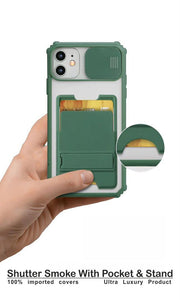 Shutter Smoke With Stand Hard Case For Iphone