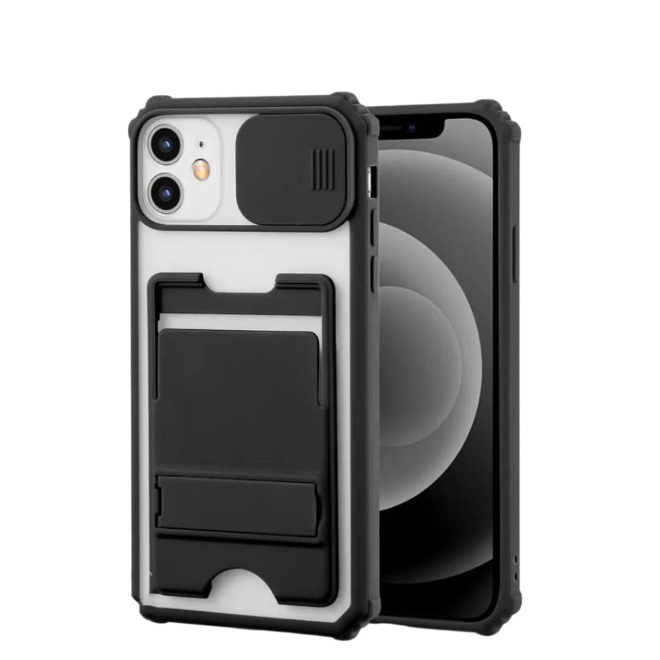 Shutter Smoke With Stand Hard Case For Redmi