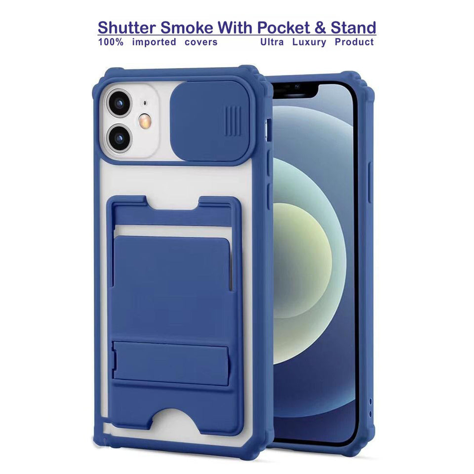 Shutter Smoke With Stand Hard Case For Vivo