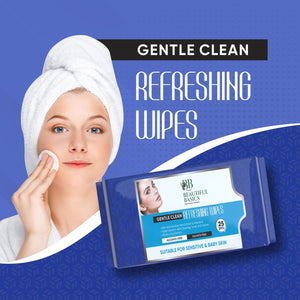 Beautiful Basics Dry & Sensitive Skin Face Wipes (2 Pkts x 50 Pcs Wipes)