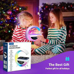 G Lamp Speaker - 3-in-1 Bluetooth Speaker With Fast Wireless Charging (1 Pc)