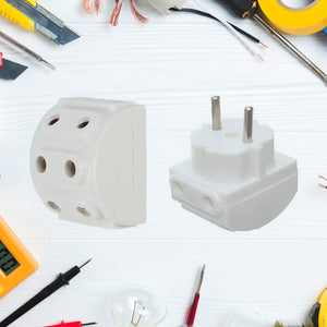 5-way 2 Pin Multi-plug Socket  Converter (1 Pc)