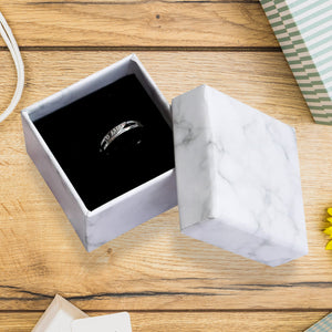 Cardboard Jewelry Boxes Gift Case Small Paper Jewelry Gift Boxes (7 Pcs Set  Mix Size)