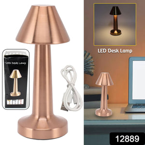 Led Lamp With Touch Control  Decorative Desk Lamp Portable Metal Led Table Lamp Usb Rechargeable 3 Color 3 Levels Brightness Dimmable Eye Protection Modern Lamp For Home Decor Party Kids Room Bedroom (1 Pc)