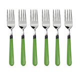 2268 Stainless Steel Forks With Comfortable Grip Dining Fork Set Of 6 Pcs