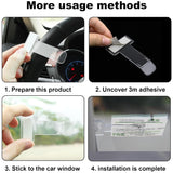 Windscreen Cardholder Fastag Stand Transparent Ticket Holder Car (2 Pc Set)