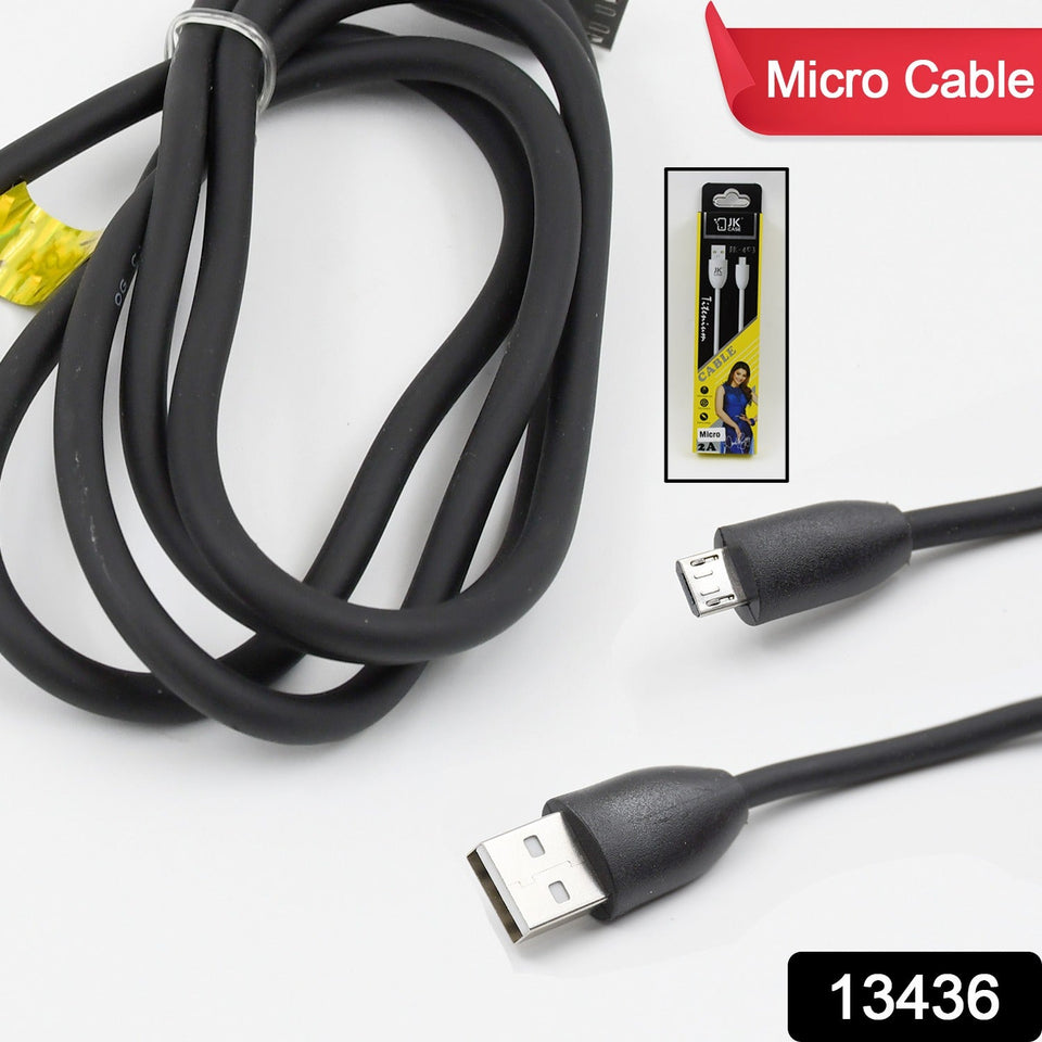 2A Fast Charging for android, Tough Long Micro Cable (1 Pc)