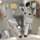 Plastic High Pressure Handheld Shower Head (1 Pc  Mix Design  Size)