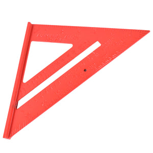 Double Side Scale Triangle  Ruler Measurement Hand Tool (1 Pc  Red)